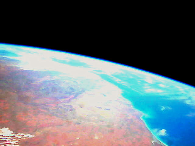 Picture of western Australia taken from the VTC CubeSat